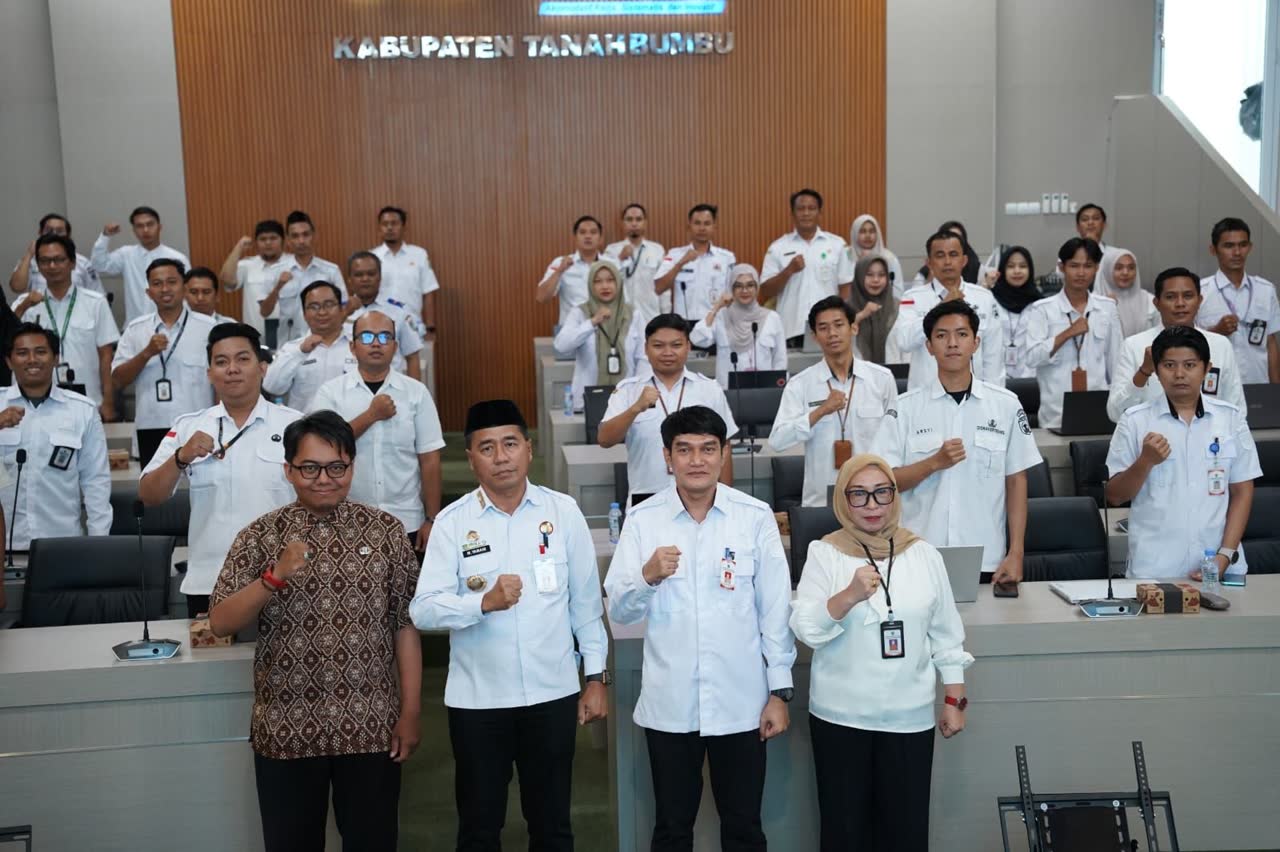 Perkuat Keamanan Siber, DPMPTSP hadiri Bimtek Penanganan Web Defacement Diskominfosp Tanbu