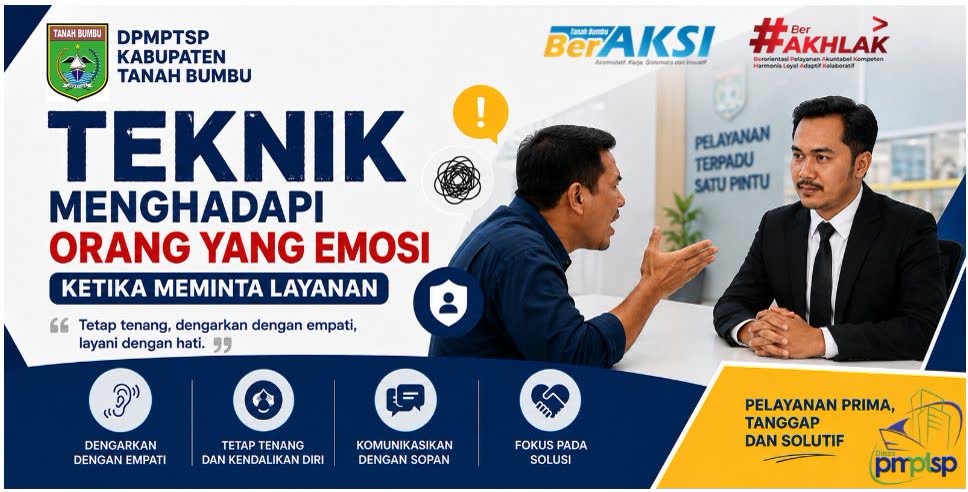 TEKNIK MENGHADAPI ORANG YANG EMOSI KETIKA MEMINTA LAYANAN