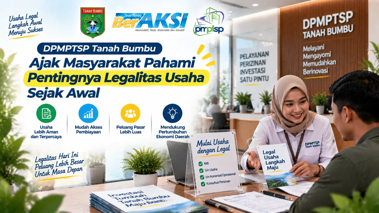 DPMPTSP Tanah Bumbu Ajak Masyarakat Pahami Pentingnya Legalitas Usaha Sejak Awal