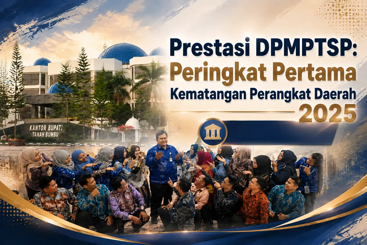 DPMPTSP Tanah Bumbu Raih Peringkat Pertama Evaluasi Kematangan Perangkat Daerah Tahun 2025