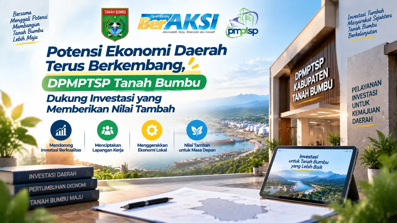 Potensi Ekonomi Daerah Terus Berkembang, DPMPTSP Tanah Bumbu Dukung Investasi yang Memberikan Nilai Tambah