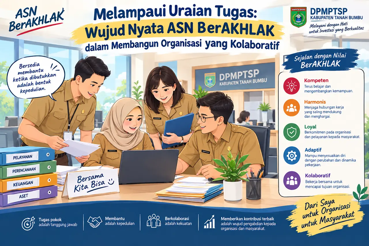 Melampaui Uraian Tugas: Wujud Nyata ASN BerAKHLAK dalam Membangun Organisasi yang Kolaboratif