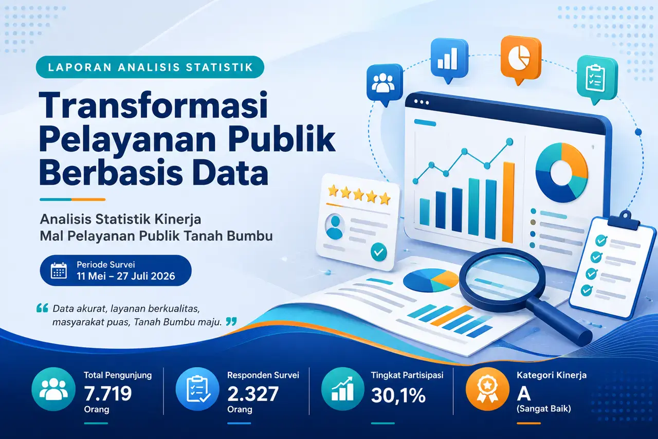 Analisis Statistik Kinerja Mal Pelayanan Publik Kabupaten Tanah Bumbu :  Periode 11 Mei – 27 Juli 2026