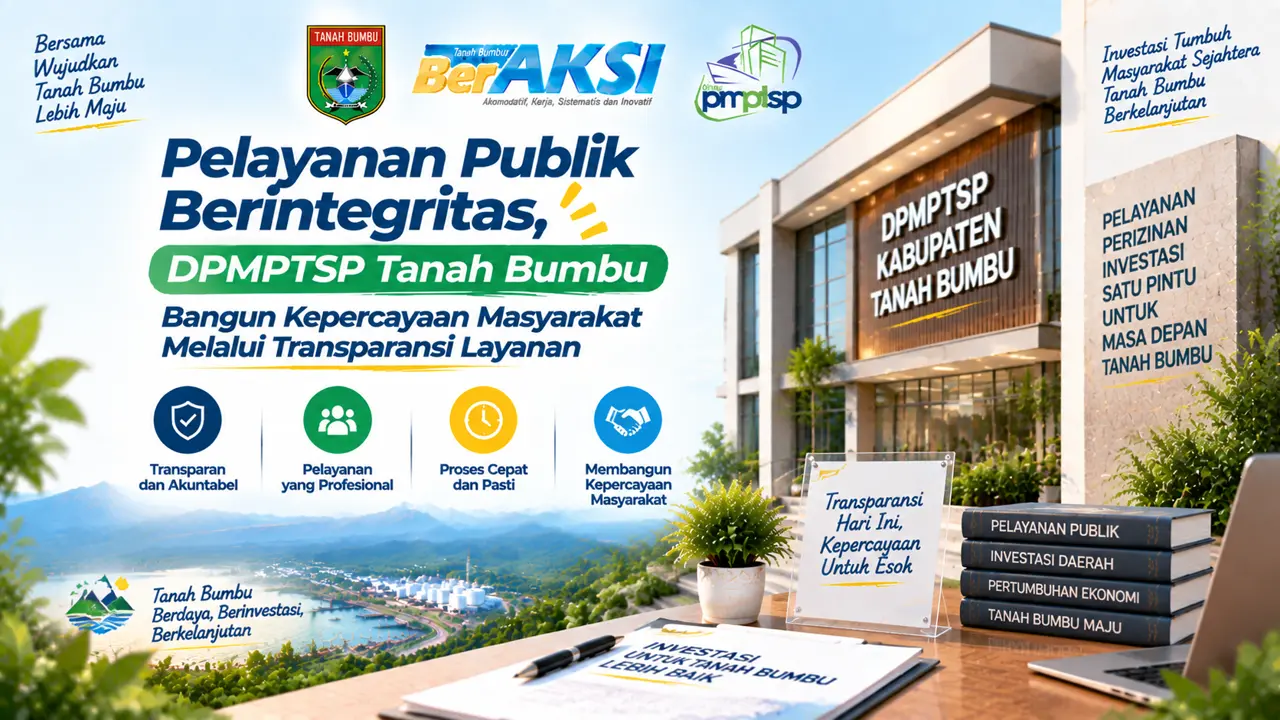 Pelayanan Publik Berintegritas, DPMPTSP Tanah Bumbu Bangun Kepercayaan Masyarakat Melalui Transparansi Layanan