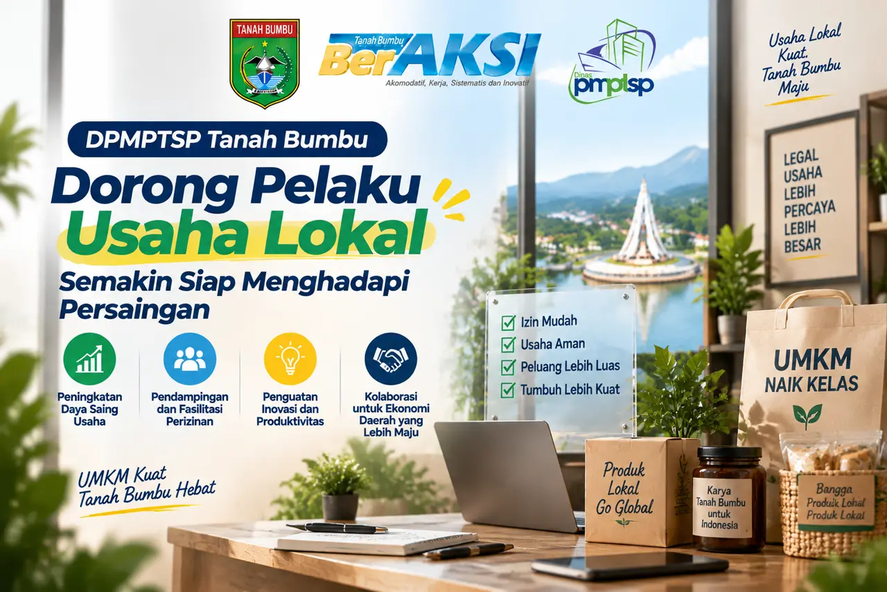 DPMPTSP Tanah Bumbu Dorong Pelaku Usaha Lokal Semakin Siap Menghadapi Persaingan