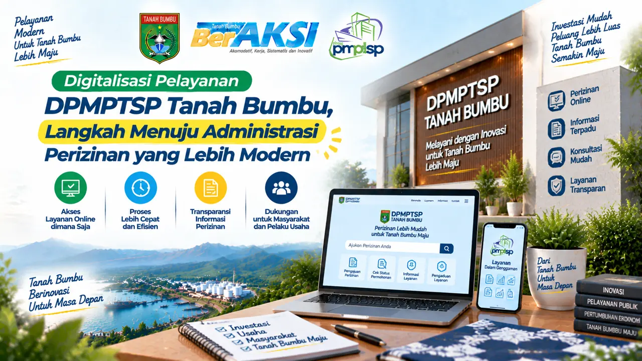Digitalisasi Pelayanan DPMPTSP Tanah Bumbu, Langkah Menuju Administrasi Perizinan yang Lebih Modern
