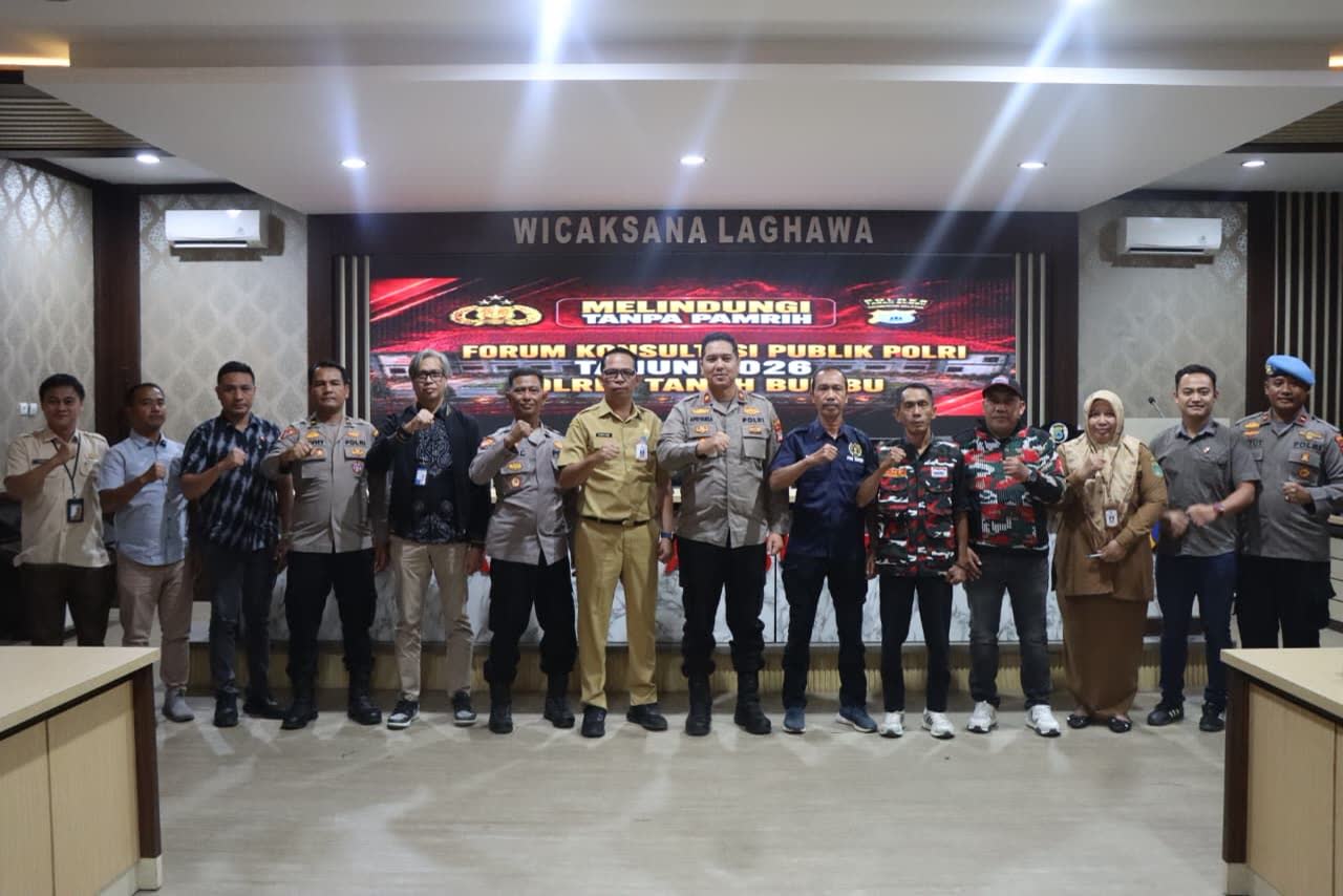 Tingkatkan Sinergi Layanan, DPMPTSP Hadiri Forum Konsultasi Publik Polres Tanah Bumbu