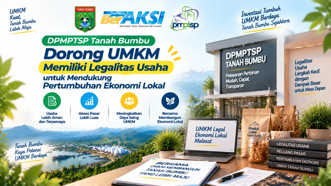 DPMPTSP Tanah Bumbu Dorong UMKM Memiliki Legalitas Usaha untuk Mendukung Pertumbuhan Ekonomi Lokal