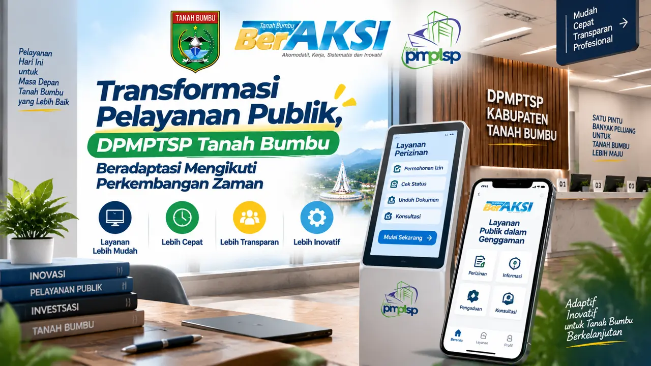 Transformasi Pelayanan Publik, DPMPTSP Tanah Bumbu Beradaptasi Mengikuti Perkembangan Zaman