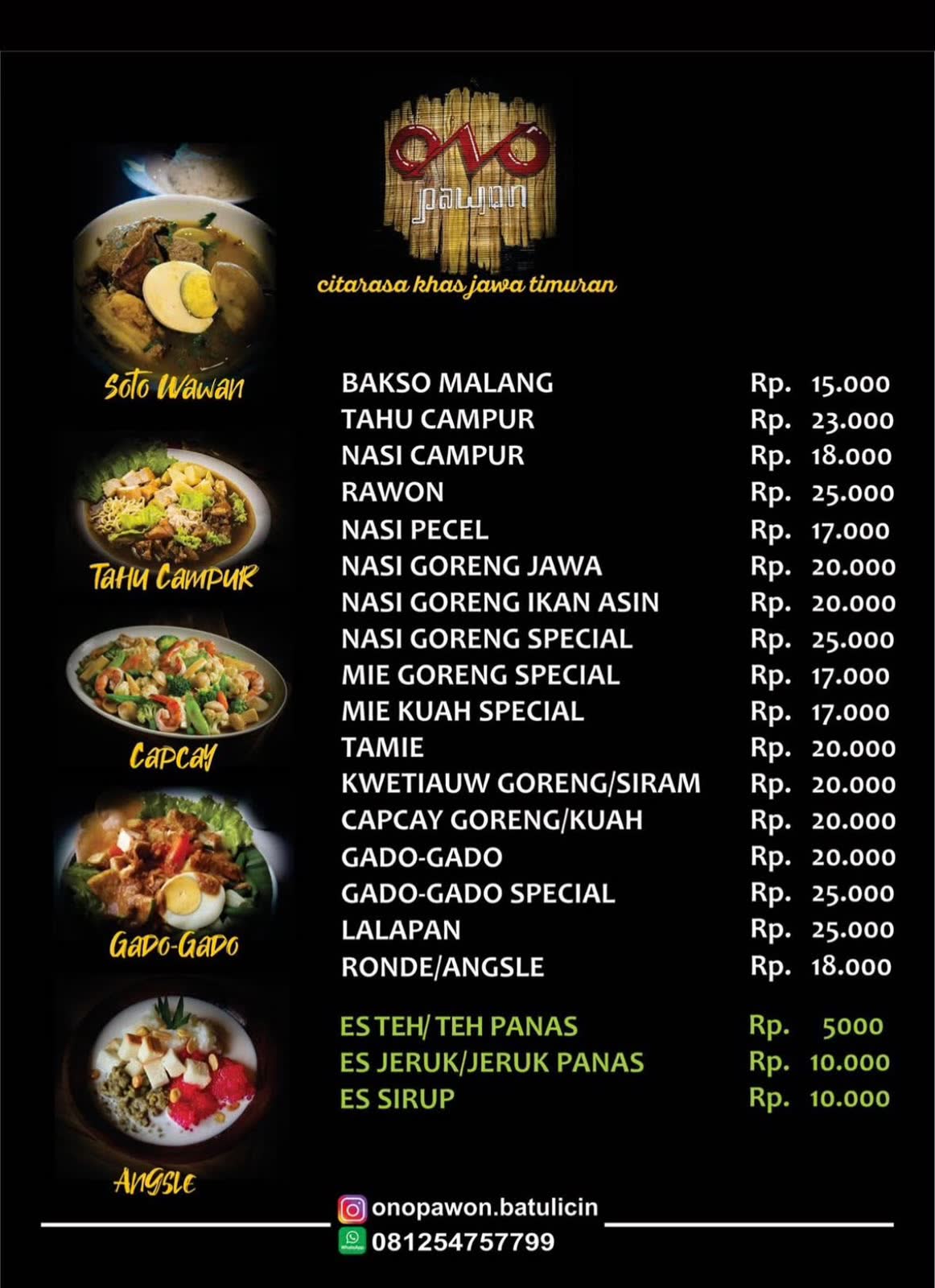 Produk CV Ono Pawon